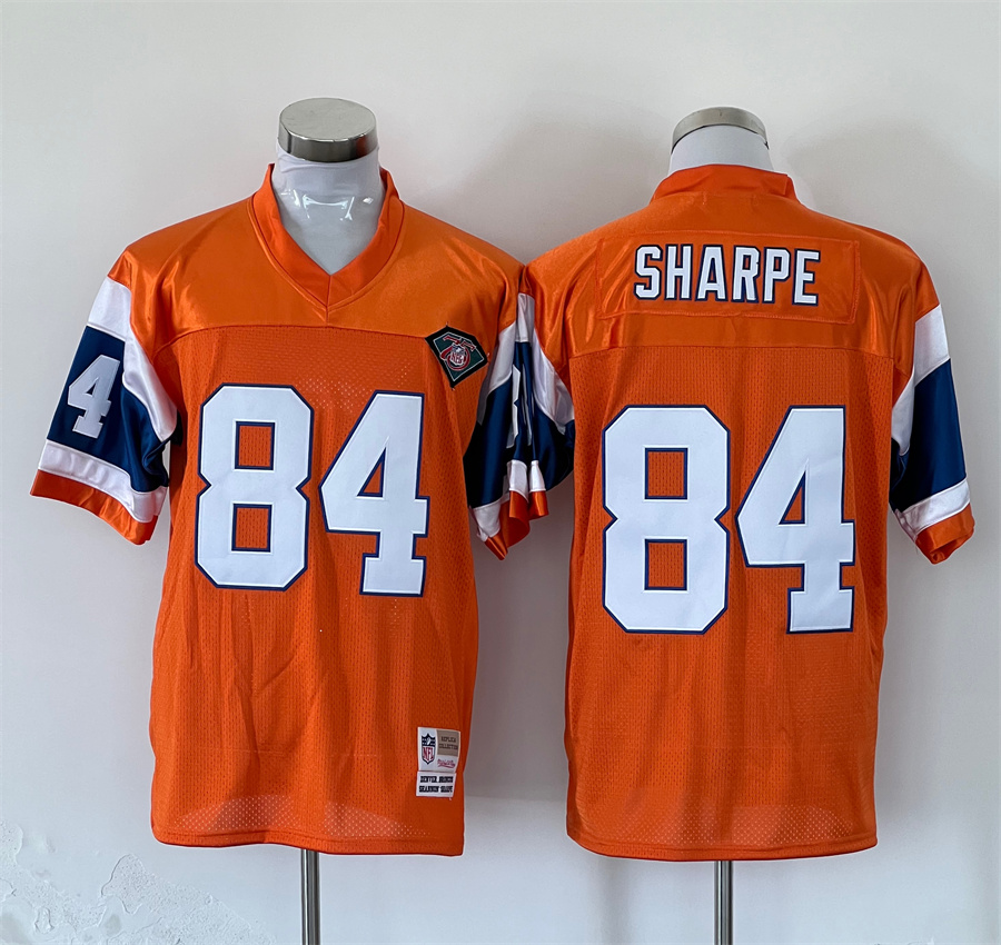Men's Denver Broncos Shannon Sharpe Mitchell & Ness Orange Legacy Jersey Men's Denver Broncos Shannon Sharpe Mitchell & Ness Orange Legacy Jersey
